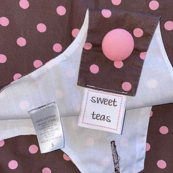 Girls Boutique Pink Polka Dot Monogram I Ruffle Pants Set With Custom Bow - Picture 8 of 8